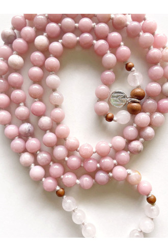 Bloom Connection Mala con Gemas naturales y Sándalo. Collar de meditación y yoga. 2