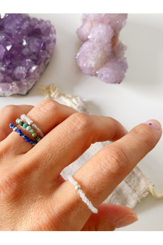 Constelaciones anillo con las Gemas de los signos del zodiaco y Plata libre de químicos 2