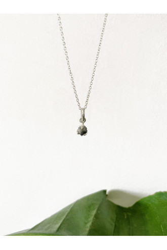Alma collar de Plata libre de químicos y Diamante en bruto 2