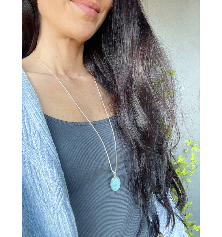 Colgante Piedra Luna (adularia) de...