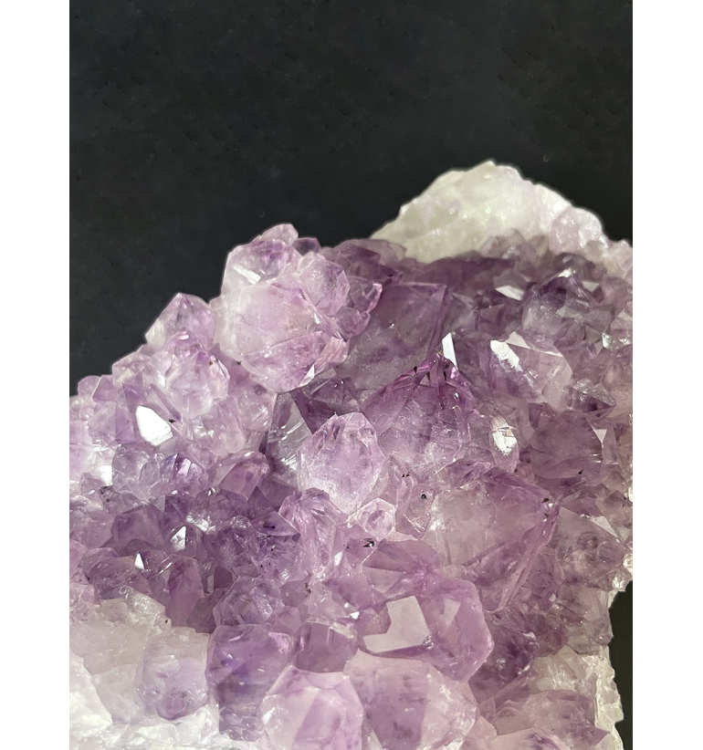 Drusa Amatista lavanda con Cuarzo 780gr