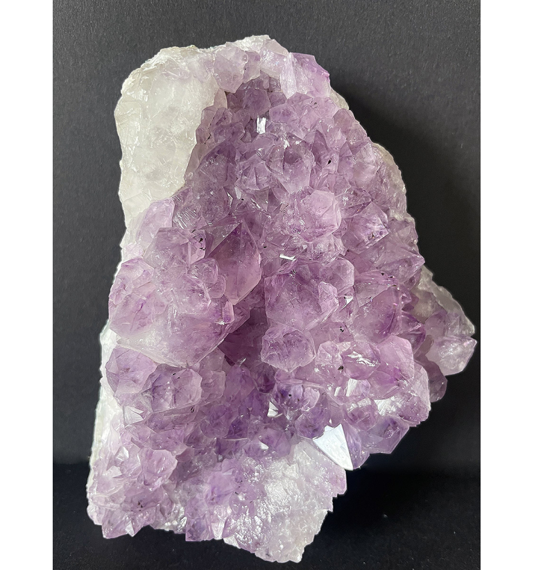 Drusa Amatista lavanda con Cuarzo 780gr