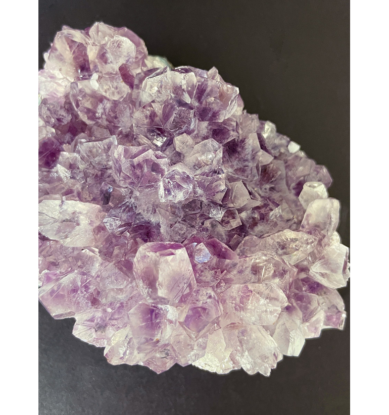 Drusa Amatista escarcha con flor 395gr