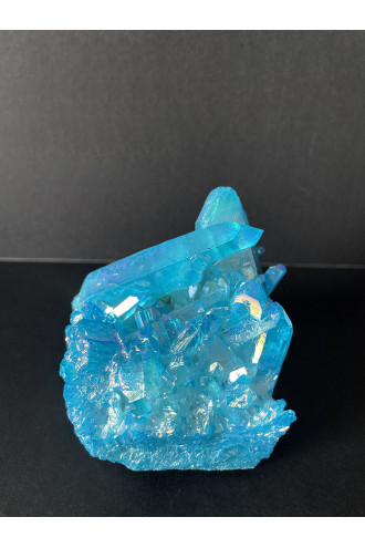 Drusa de Cuarzo aqua Aura para rodear de bienestar y armonía tu hogar 2