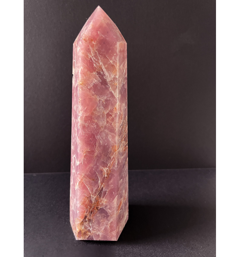 Cuarzo Hematoide rosa 491gr
