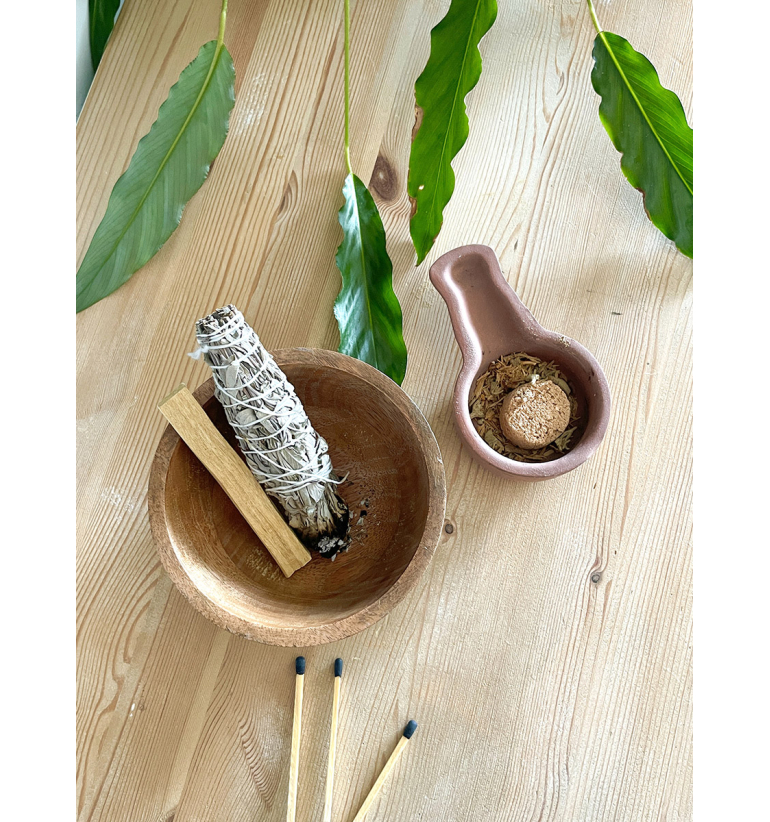 Bol de rituales madera Mango