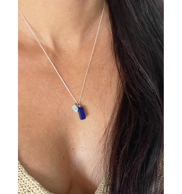 Mujeres Oceánicas: Collar Lapislázuli...