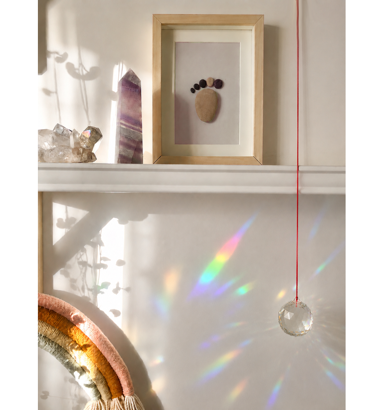 Esfera de cristal Feng Shui con baño...
