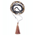 Be Fierce Mala con Gemas naturales y Rudraksha