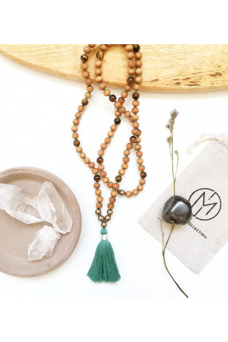 Talisman Abundance Mala con Gemas naturales y Sándalo 2