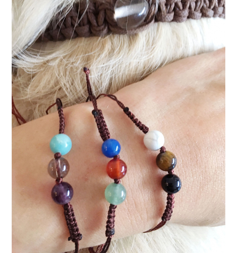 Collares artesanos de Gemas naturales para nuestros fieles amigos