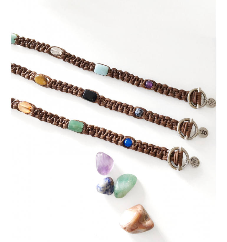 Collares artesanos de Gemas naturales para nuestros fieles amigos