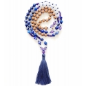 Cosmos Mala con Gemas naturales y Rudraksha
