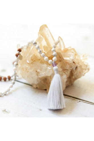Air Wisdom Mala con Gemas naturales y Rudraksha 2