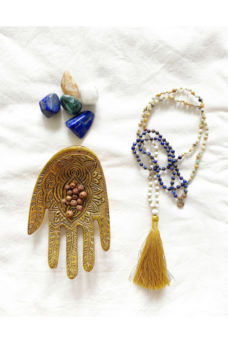 Be Authentic Mala con Gemas naturales y Rudraksha 2