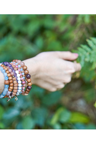 Soul pulsera con Cuarzo cristal y Sándalo 2