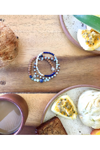 Be Authentic Pulsera con Gemas naturales y Rudraksha 2