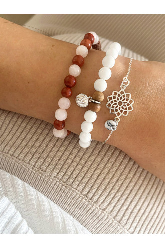 Chakras pulseras con las Gemas de los diferentes Chakras y Plata libre de químicos 2