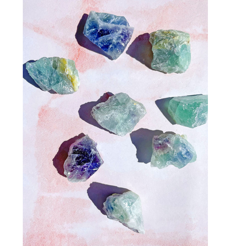 Rodado en bruto de Fluorita (calmante...