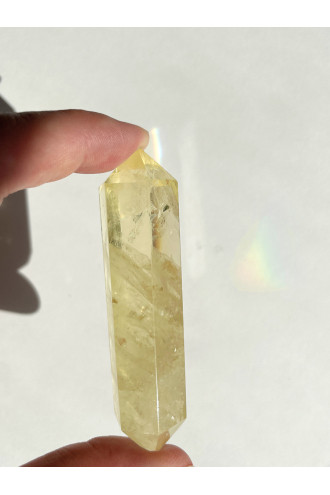 Puntas biterminadas de Citrino Limón para rodear de bienestar y armonía tu hogar 2