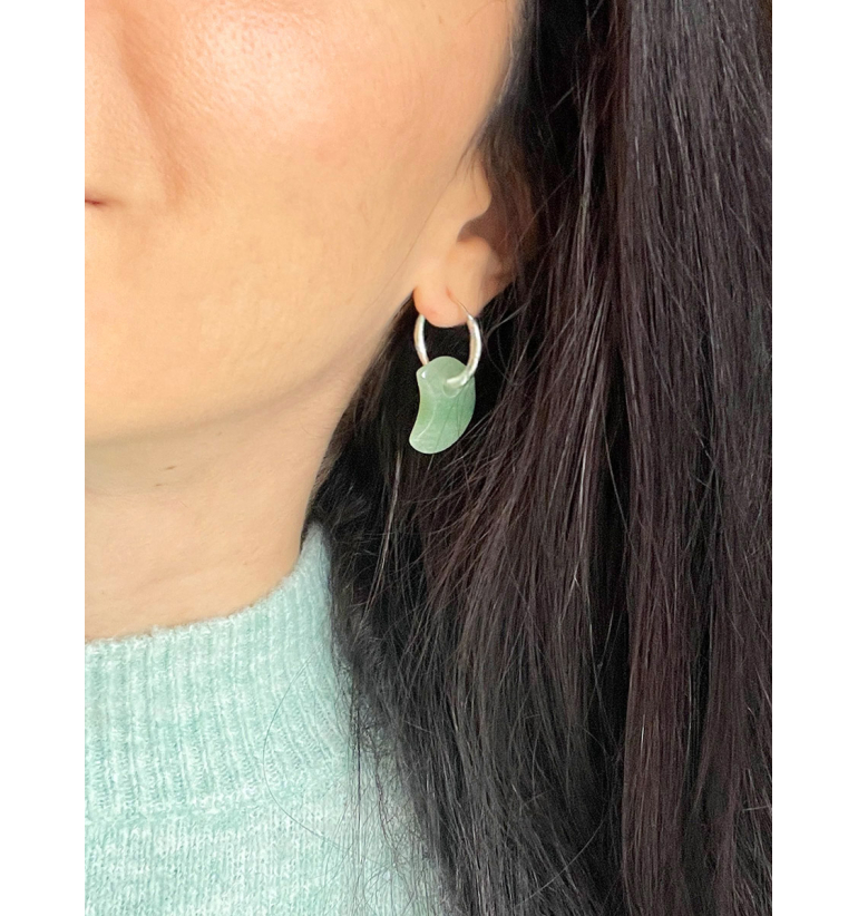 Eclipse Pendientes Aventurina