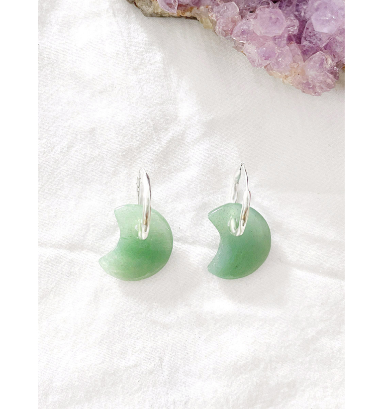 Eclipse Pendientes Aventurina