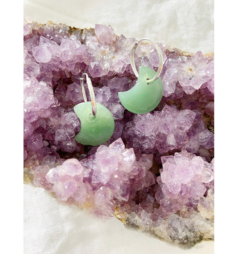 Eclipse Pendientes Aventurina